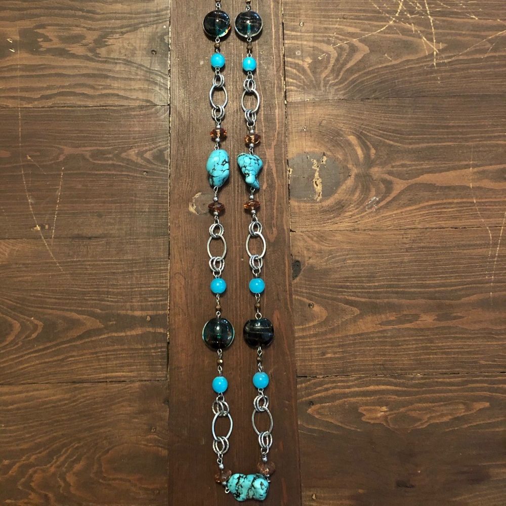 Long beaded necklace